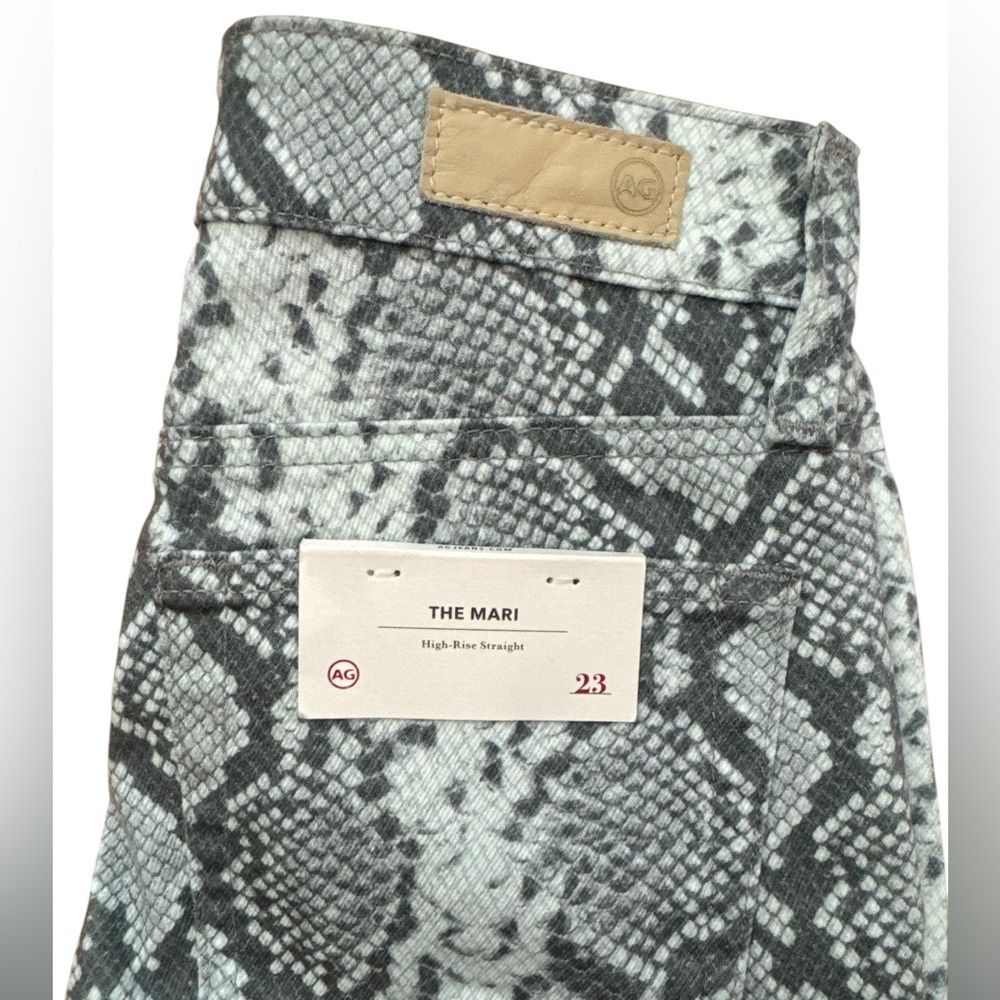 AG Adriano Goldschmied Mari Jeans Women’s Size 23 Snake Print‎ High Rise NWT’S